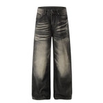 Premium High Street Hand-Rubbed Whisker Loose Jeans