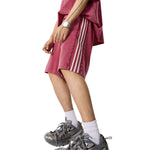 Washed Contrast Color Track Shorts