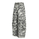 Utility Camouflage Cargo Wide Leg Pants