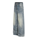 Light Wash High Waist Wide Jeans