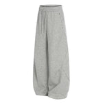 High Street Minimal Wide-Leg Drawstring Sweatpants