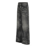 American High-Street Black Washed Flared Jeans
