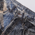 Unisex Streetwear Printed Baggy Jeans