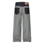 Vintage-Inspired High-End Button Wide-Leg Denim Pants