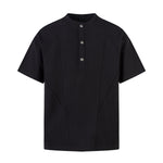 Vintage Waffle Knit Deconstructed Slim Crew Tee