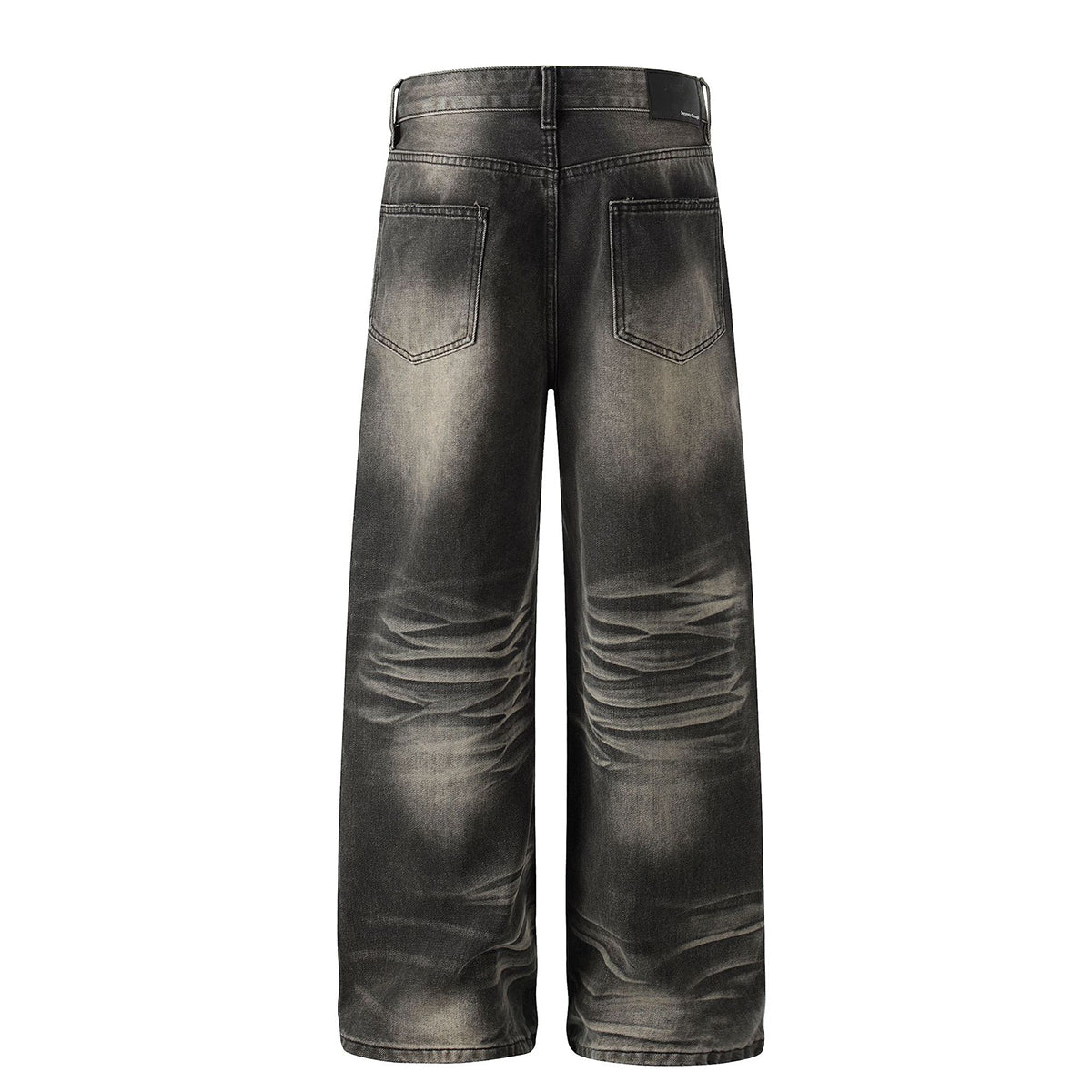 Premium High Street Hand-Rubbed Whisker Loose Jeans