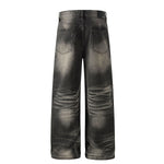 Premium High Street Hand-Rubbed Whisker Loose Jeans
