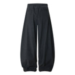 Vintage Plaid Wide Leg Relaxed Drawstring Pants