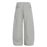 High Street Minimal Wide-Leg Drawstring Sweatpants
