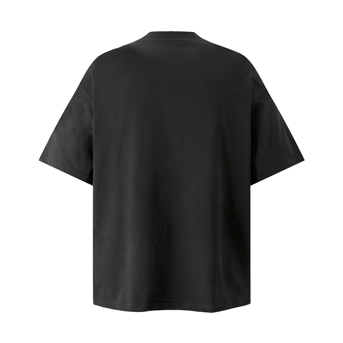 Layered Deconstructed Cropped Boxy Crew Tee