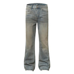 Flared Loose Fit Jeans High Street Washed Vintage