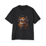 Owl With Headphones Vintage Graphic Tee-INNBLAC Fashion Apparel