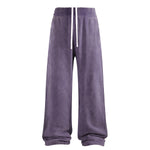 Sweatpants Washed Wide-Leg Vintage Streetwear Joggers