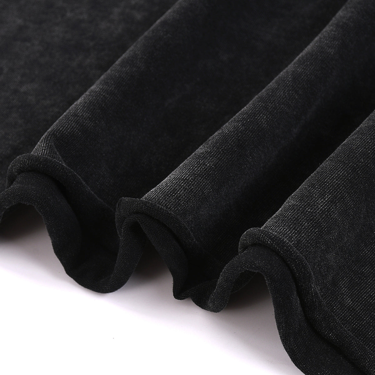 Stone-Washed Raw-Edge T-Shirt 8oz