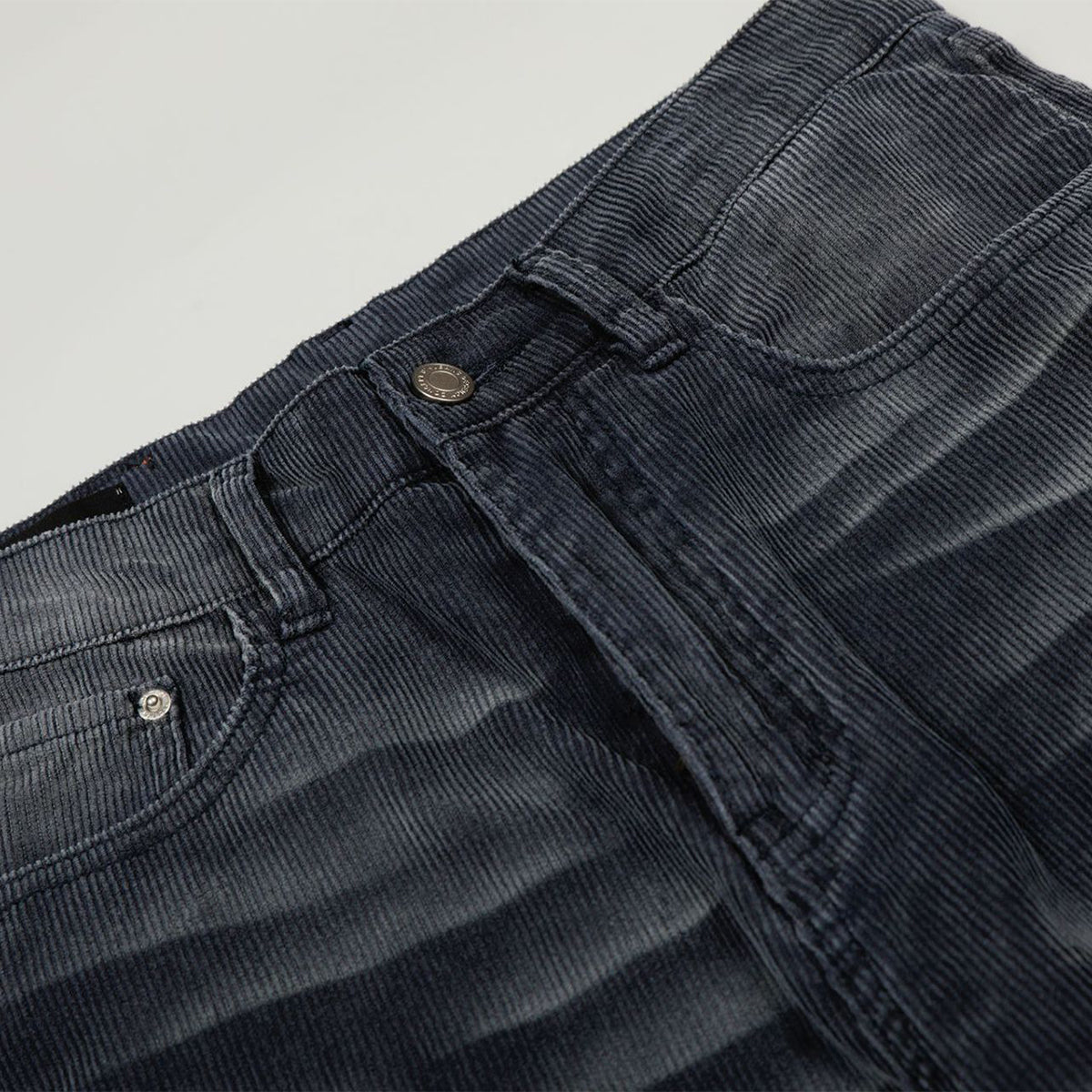 Faded Grey Vintage Wash Wide-Leg Jeans