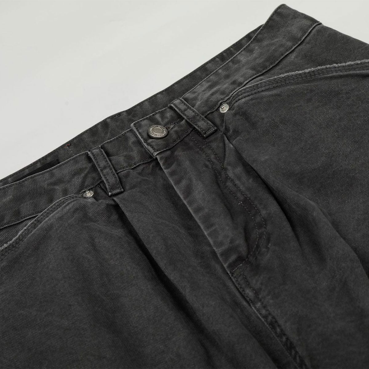 Unique Distressed Oversized Black Cargo Jeans