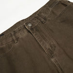 Curved Panel Wide-Leg Utility Cargo Pants