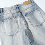 Vintage Light Wash High Waisted Wide Leg Relaxed Jeans