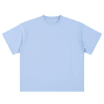 Relaxed Fit Boxy Solid Color Minimal Tee