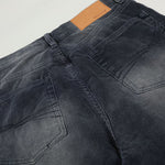 Faded Grey Vintage Wash Wide-Leg Jeans