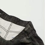 Premium High Street Washed Whisker Loose Straight Jeans