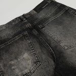 Whisker Fade Distressed High Street Loose Jeans
