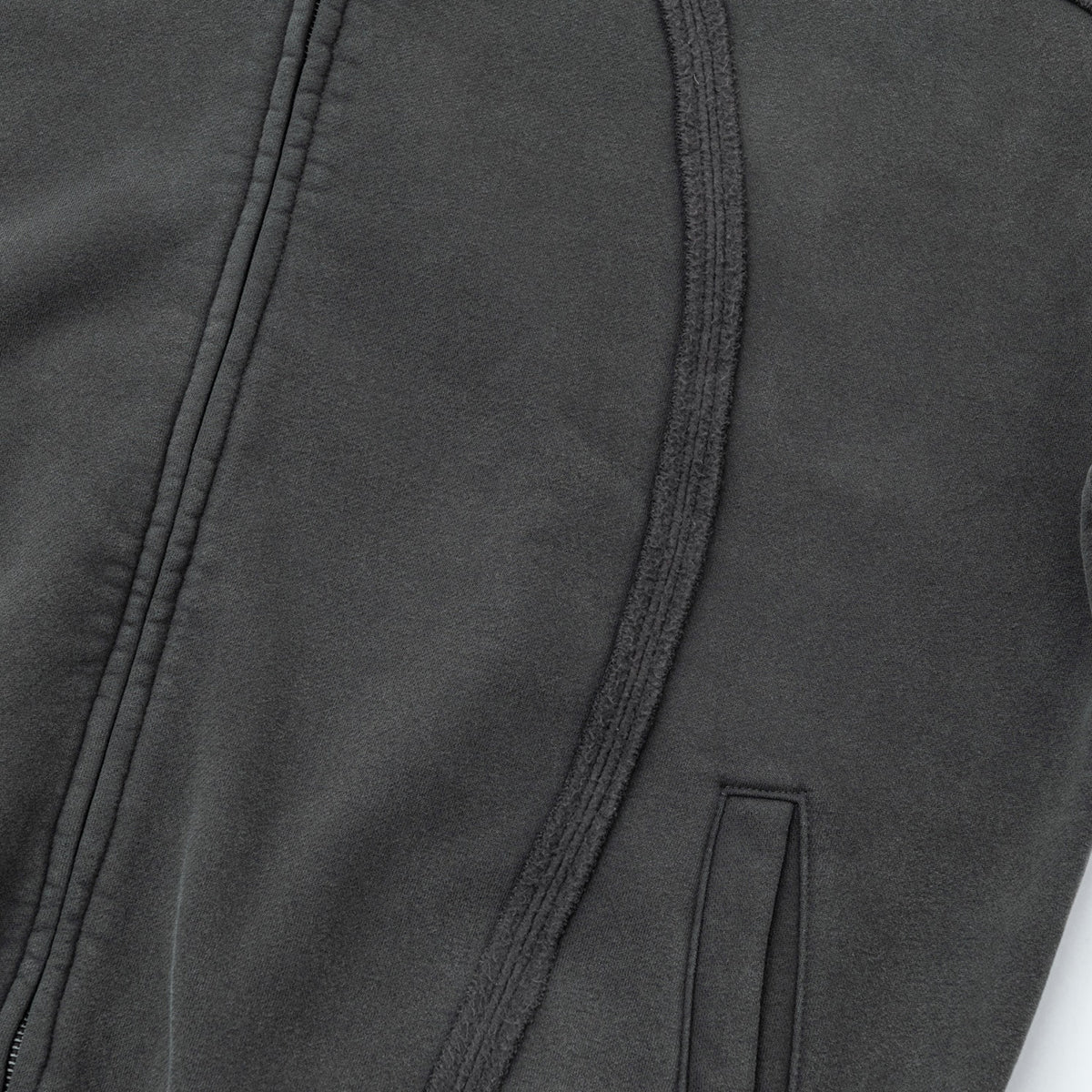 Double Slider Fleece Deconstructed Hoodie