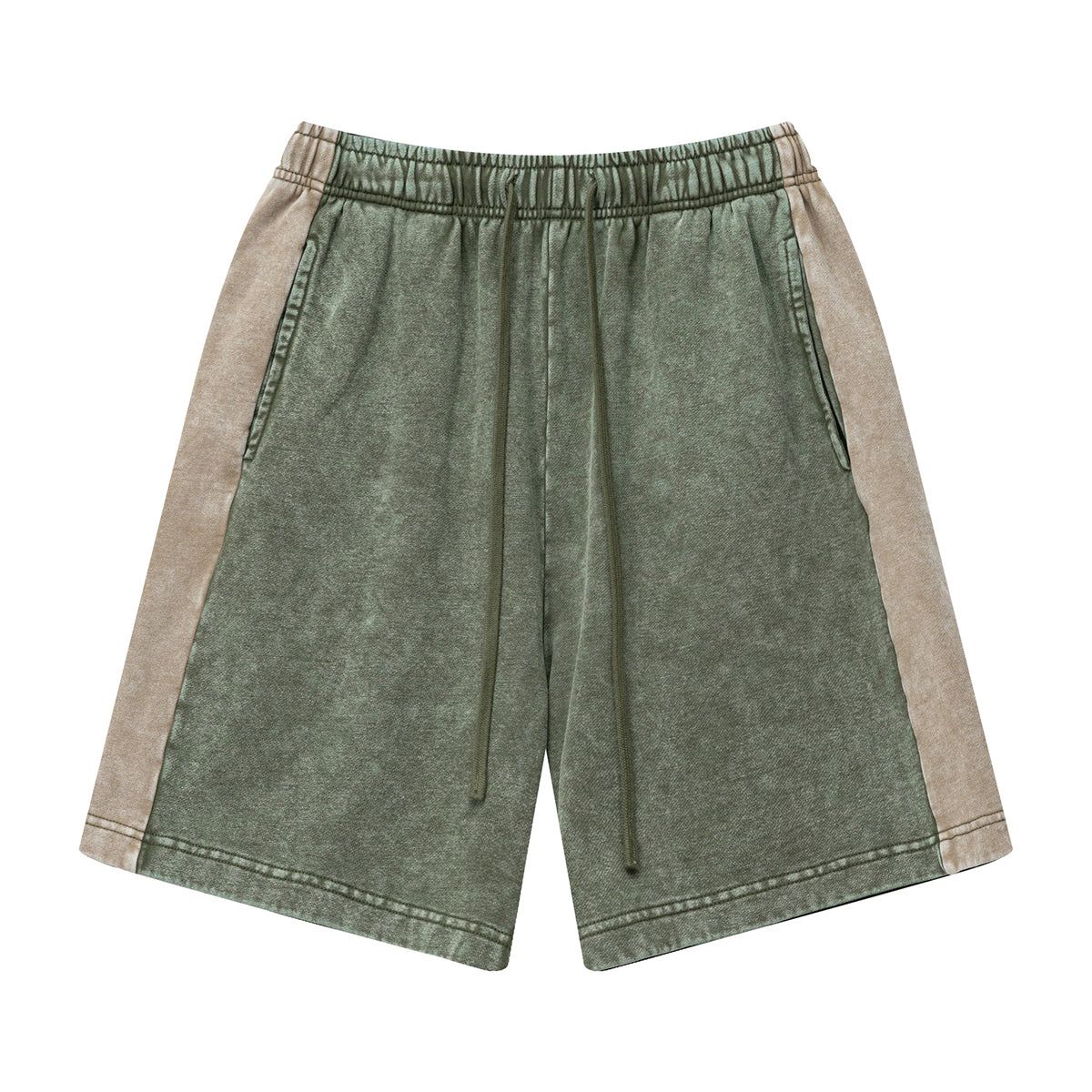 Vintage Wash Contrast Color Shorts