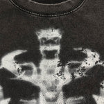 Vintage Washed Skeleton Graphic Oversized Streetwear Tee