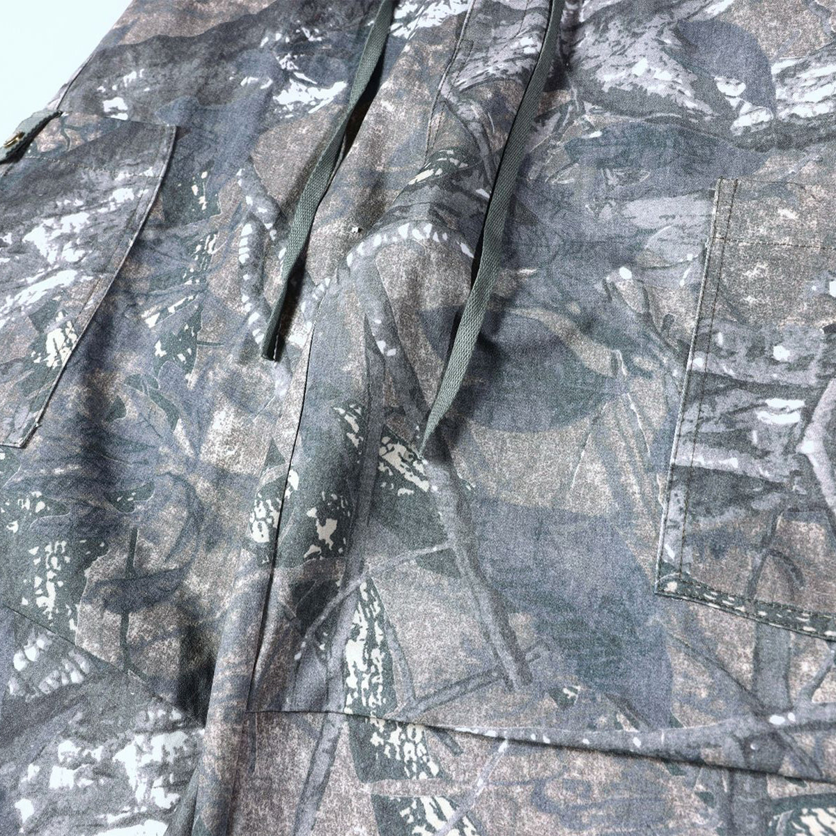 Camo Print Multi Pocket Cargo Drawstring Waist Pants