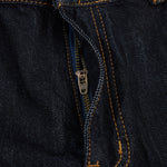 Premium Raw Denim Panel Stitch Wide-Leg Jeans