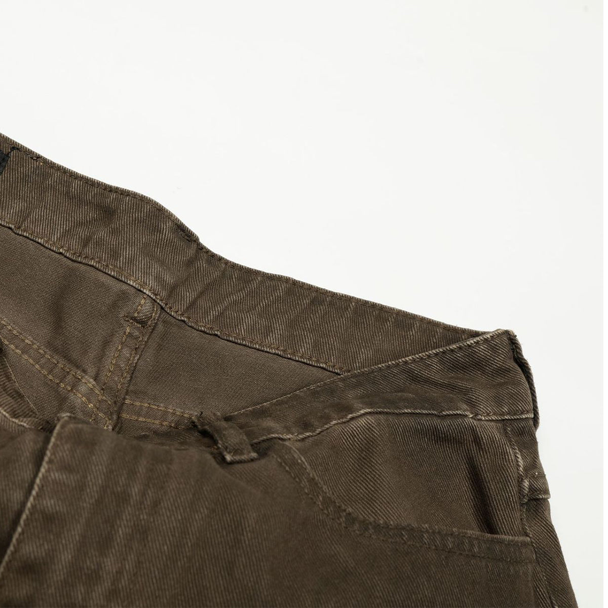 Curved Panel Wide-Leg Utility Cargo Pants