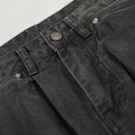 Distressed High Waist Wide Leg Denim Jeans