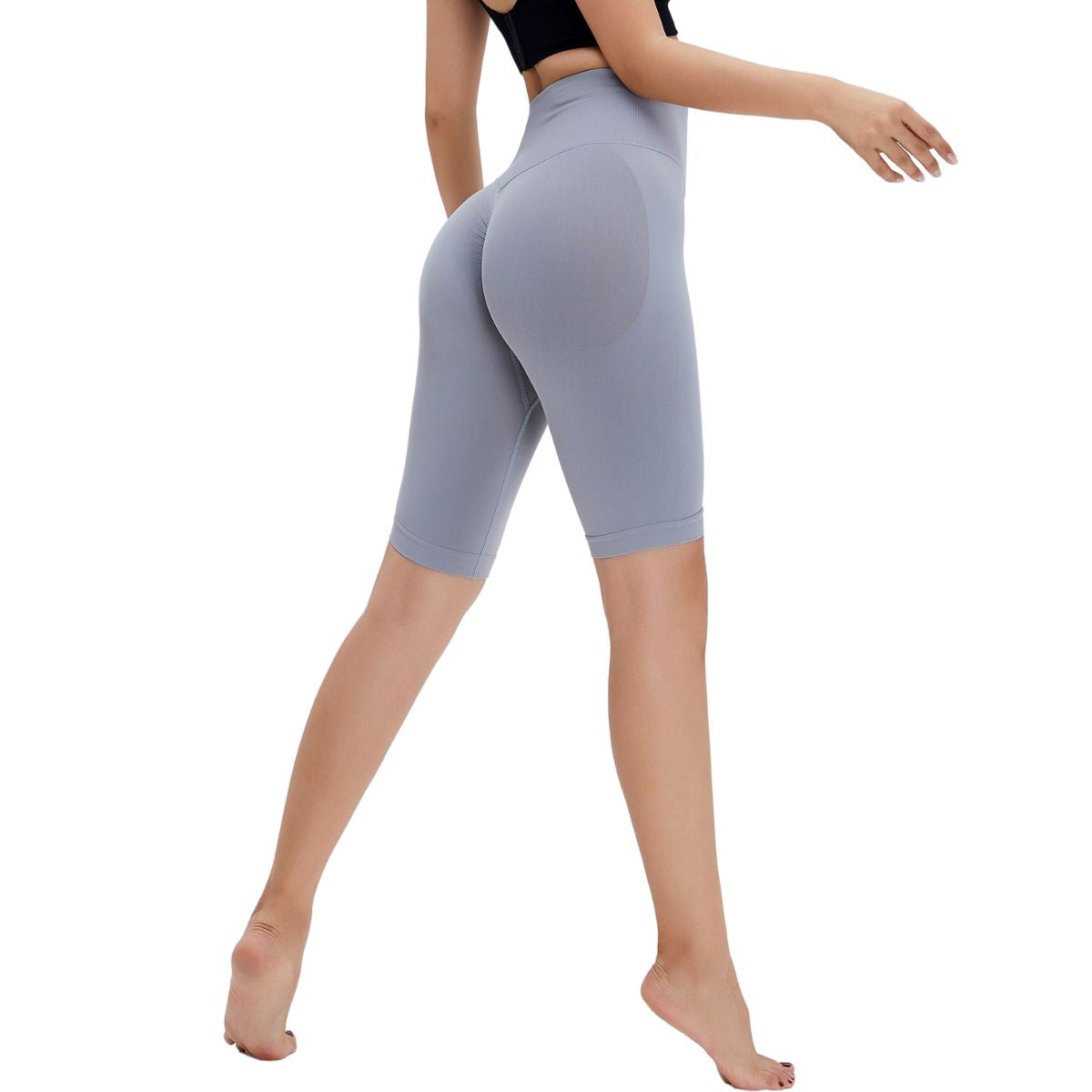 Seamless Butt-Lift Mid-Thigh Leggings