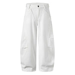 Unisex Summer Barrel Leg Cotton Trousers
