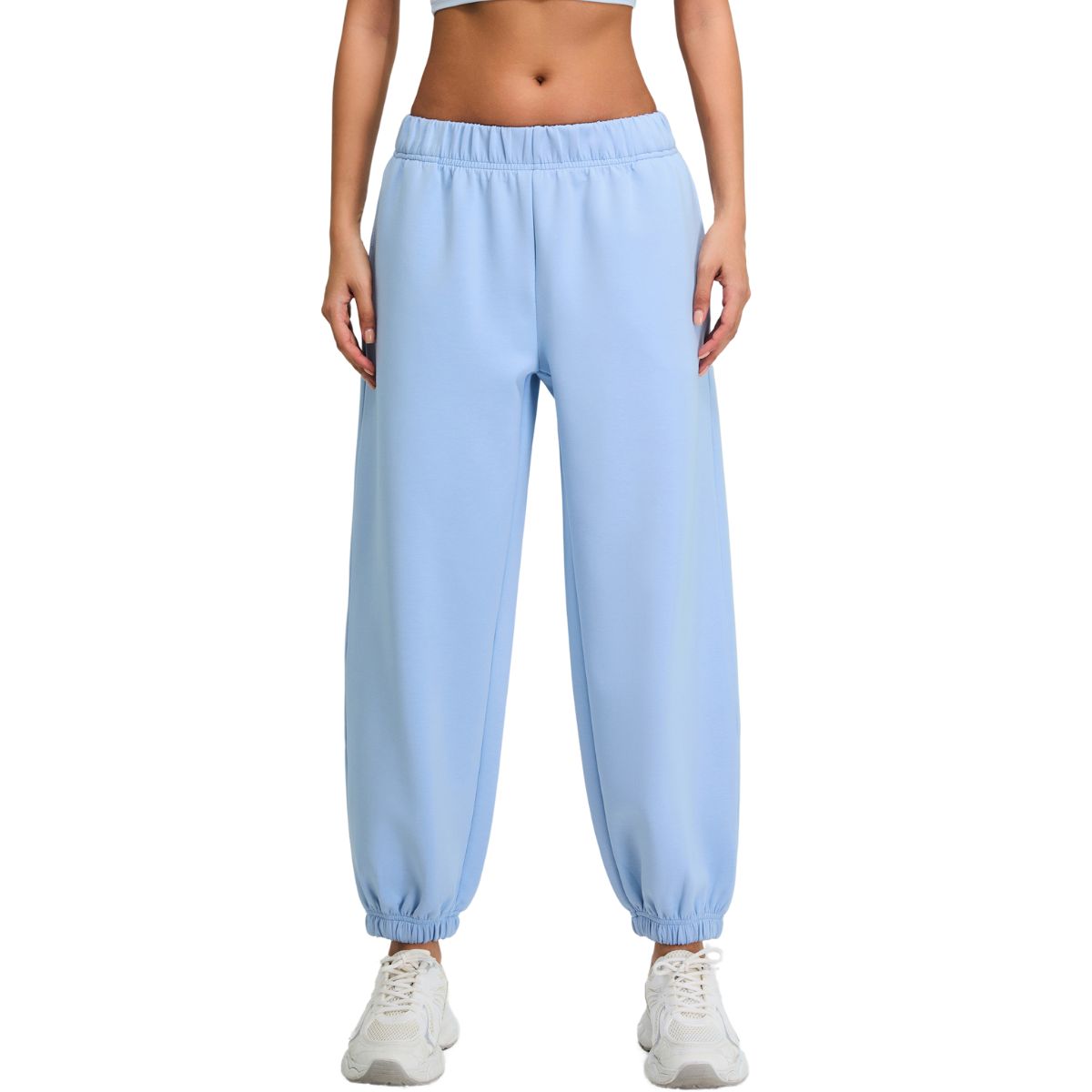 Solid Color Relaxed Fit Joggers