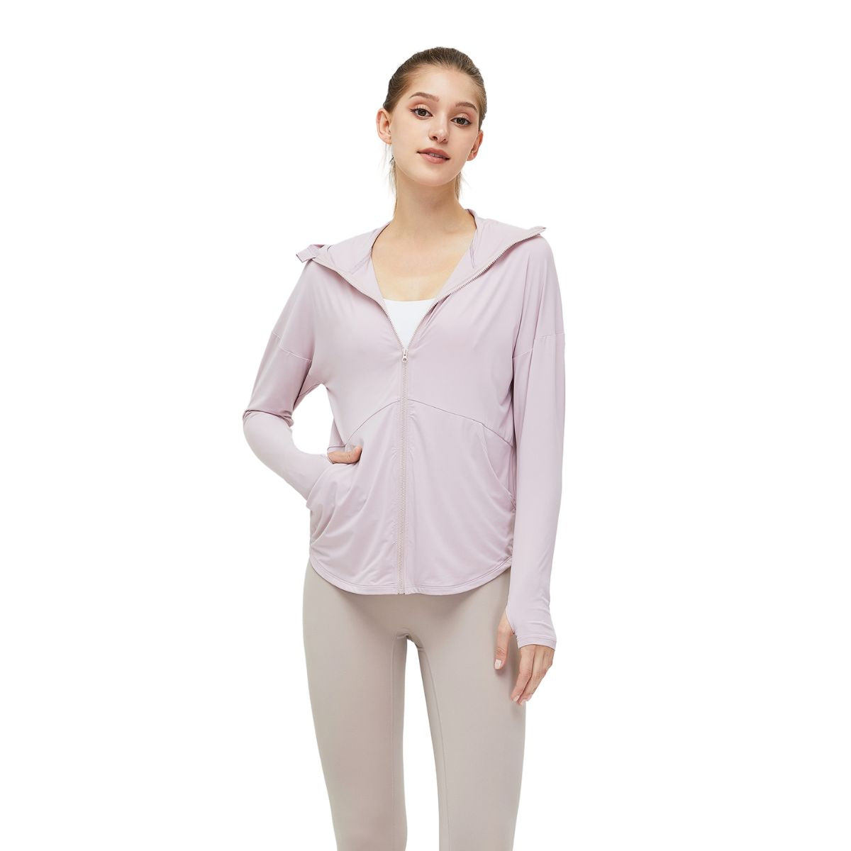 Hooded Full-Zip UV-Protective Jacket