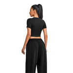 Ultra-Soft Crewneck Cropped T-Shirt