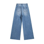 Risen Jeans Raw Hem Floral Lace-Cut Jeans with Rhinestones