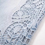 Risen Jeans Lightweight Embroidered Cut-Out Bootcut Jeans