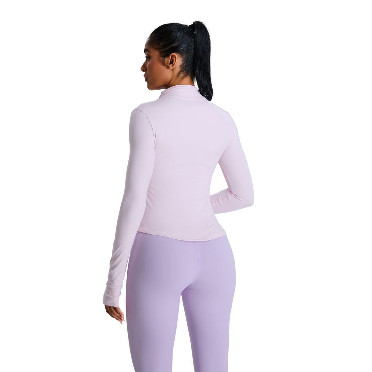 Women's Solid Color Full-Zip Jacket