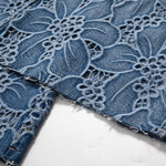 Risen Jeans Rhinestone-Transferred & Embroidered Cut-Out Jeans