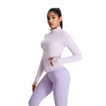 Women's Solid Color Full-Zip Jacket