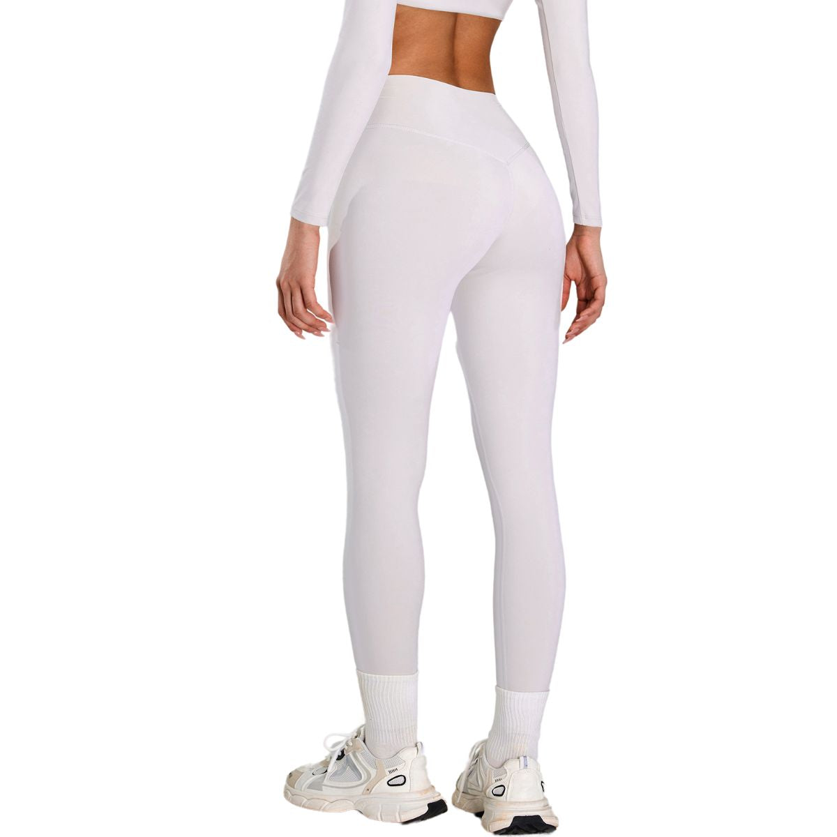 Solid Color Quick-Dry Running Leggings