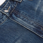 Bermudas holgadas de mezclilla lavada