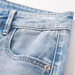 Risen Jeans Lightweight Embroidered Cut-Out Bootcut Jeans