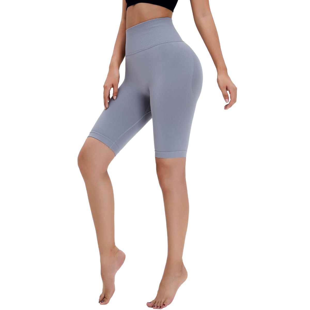 Seamless Butt-Lift Mid-Thigh Leggings