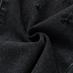 Risen Jeans Pearl-Embellished Floral Embroidered Cut-Out Jeans