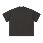 Solid Color Crew Neck Baggy Tee 6.9oz