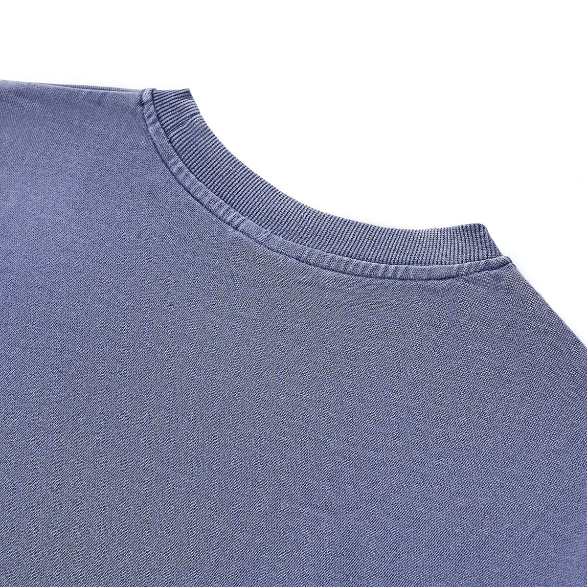 Camiseta corta vintage lavada con bordes sin rematar, 8.4 oz